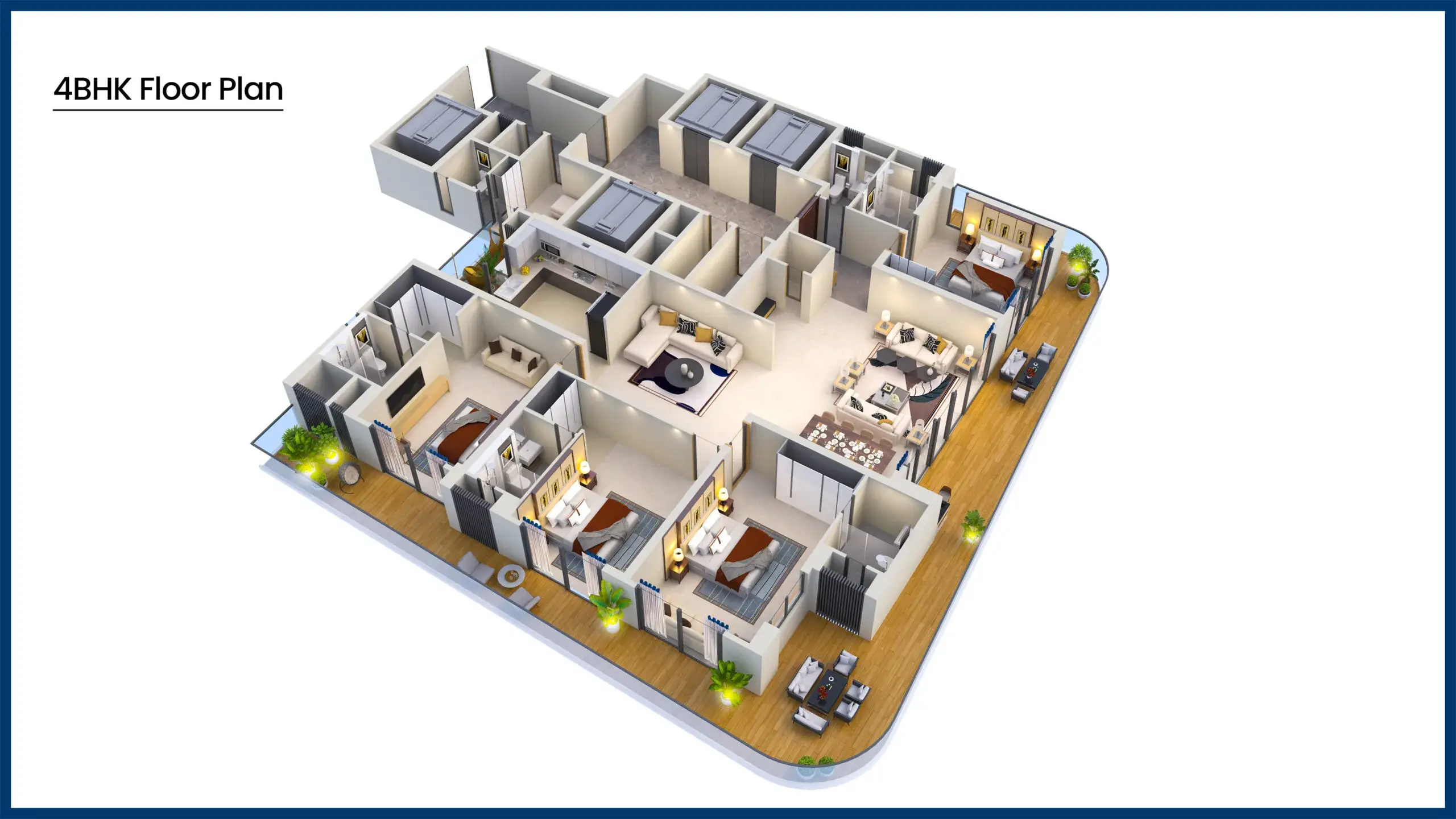 4BHK Floor Plan